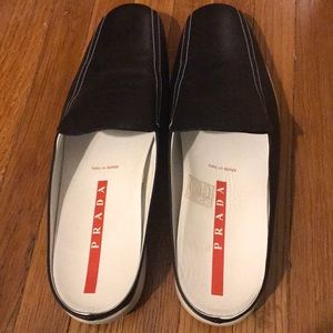 Prada Skiskolaer Tech Black Shoes